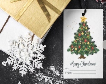 Christmas Tags Bundle Instant Download Vertical and Horizontal