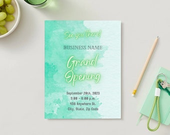 Grand Opening Editable/ Personalized