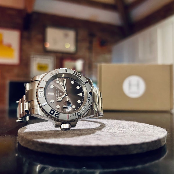 S Mod Watch Silver YM - Custom NH35 diving watch