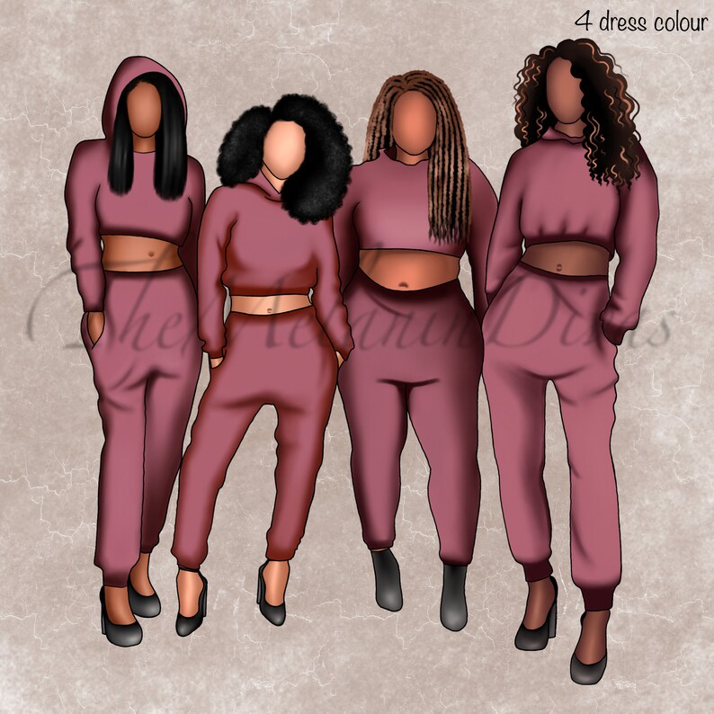 Black Girl Clipart Black Woman Clipart Womens Day Png Etsy