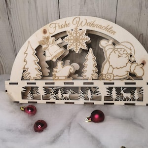 Schwibbogen Weihnachtsmann SVG Datei