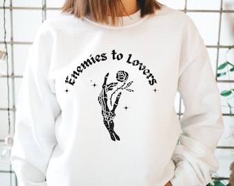 Feinde der Liebhaber Sweatshirt, Buch-Liebhaber-Geschenk, Bücherwurm Geschenk, lustiges Lese Sweatshirt, Buch Sweatshirt