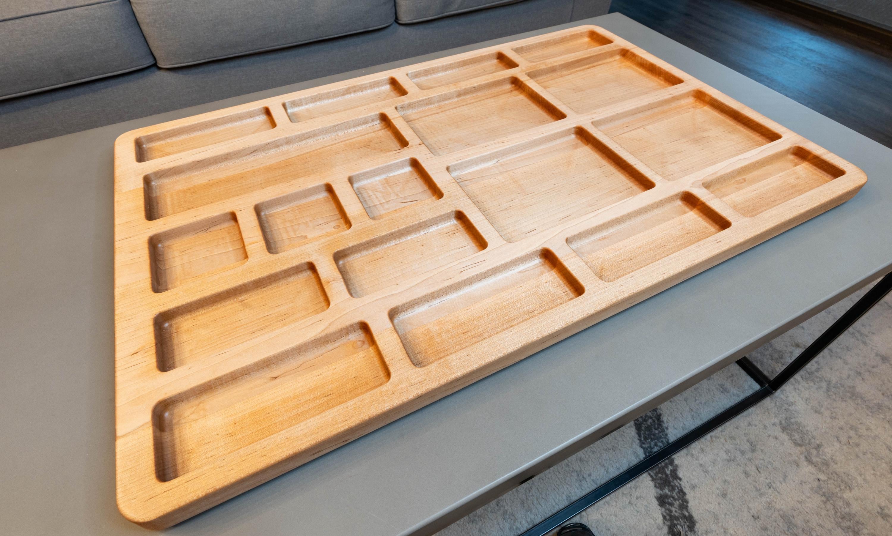 Maple Tray Rack Handcrafted Maple Hardwood Building Block Organizer Tray - Etsy