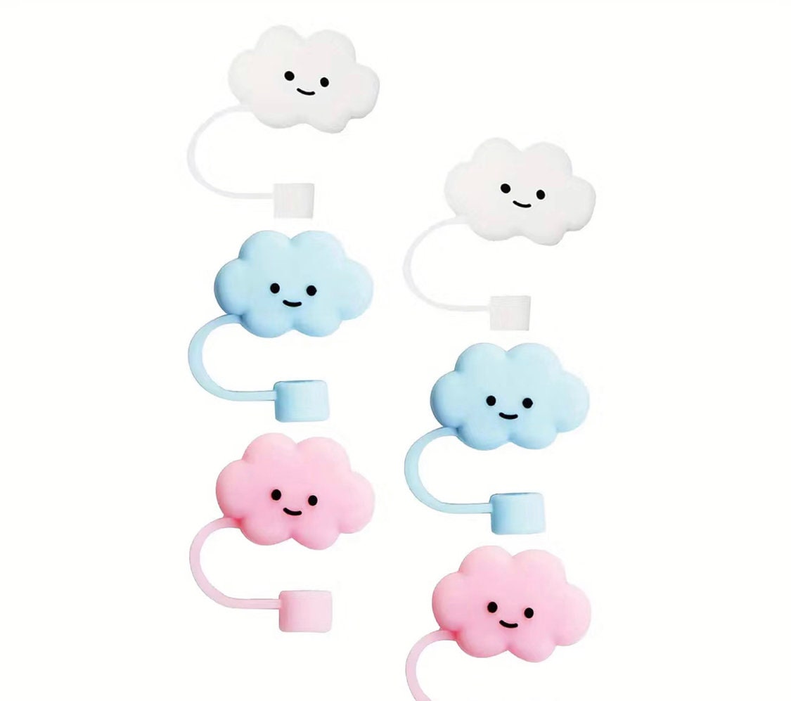 Cute silicone cloud straw covers from @ ❤️ #thecutest #fyp #fy #