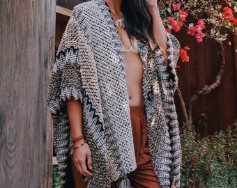 Crochet Patterned Poncho