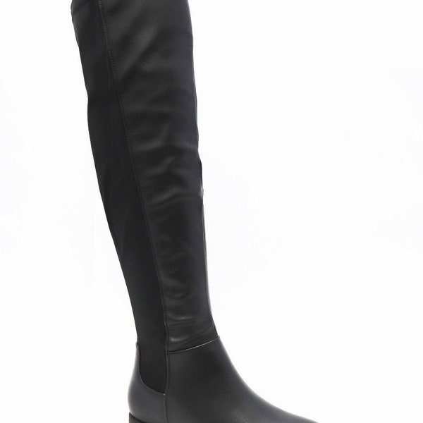 faux leather boots womens