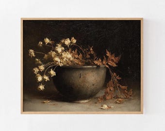 バラの静物画プリント。ロマンチックな窓辺の静物画、クラシックな花柄