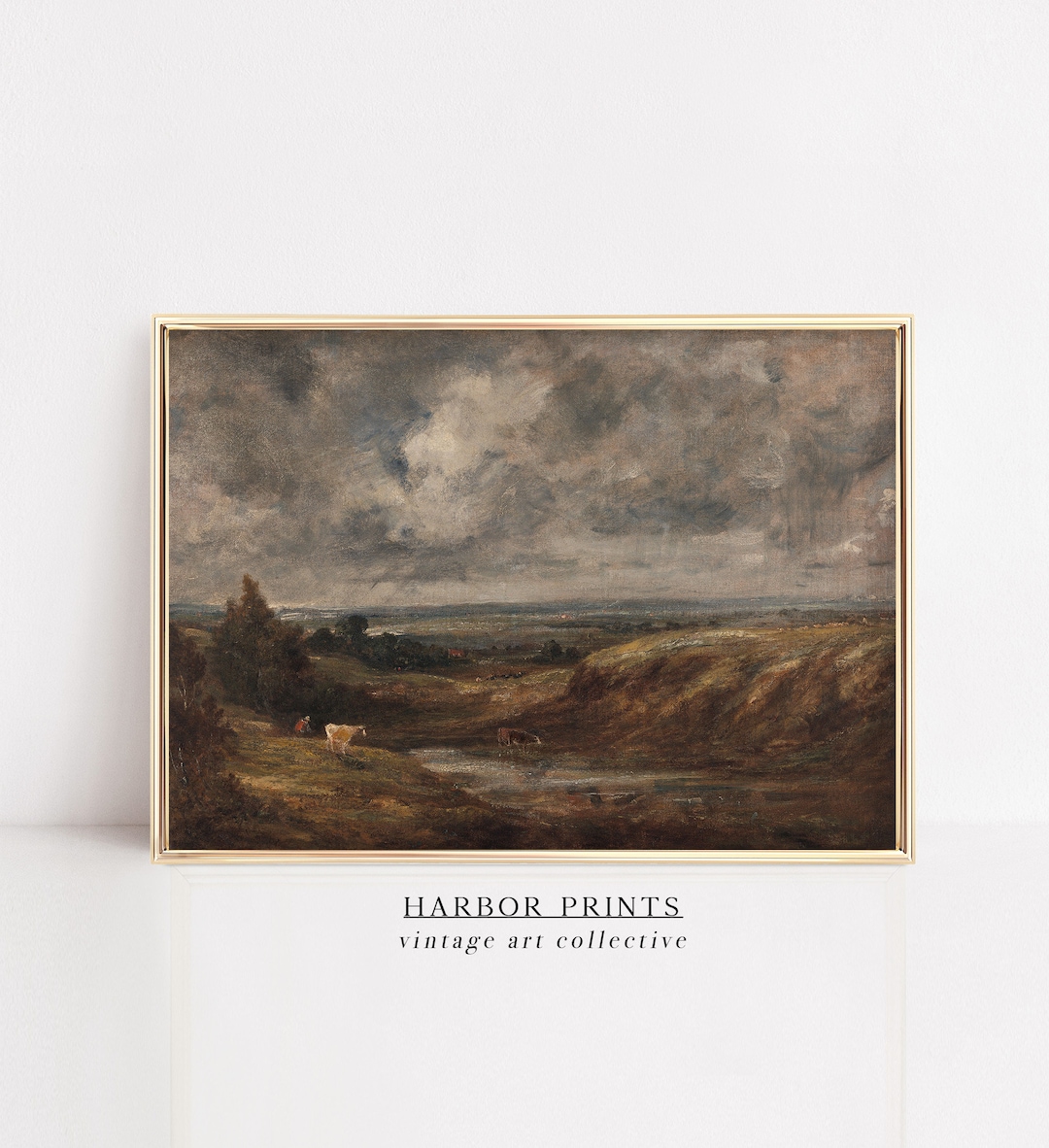 Farm Scene Wall Art Farmhouse Kitchen Decor Cottagecore Etsy