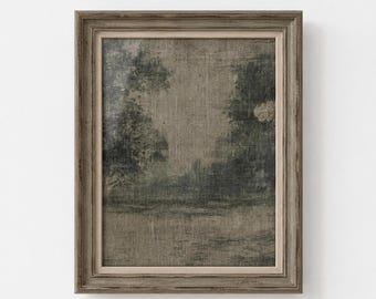 Tapiz de paisaje antiguo para pared, lámina de paisaje vintage, decoración de pared para sala de estar.