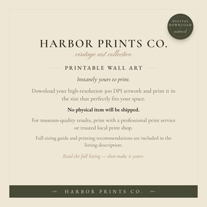 Symmetrical Damask Floral Vintage Tapestry Print, Large Blooms with Feathered Leaves (Digital Download) image 9