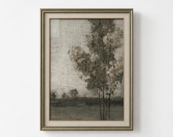 Rustic Landscape Tapestry Wall Decor, Vintage Landscape Print, Living Room Wall Art