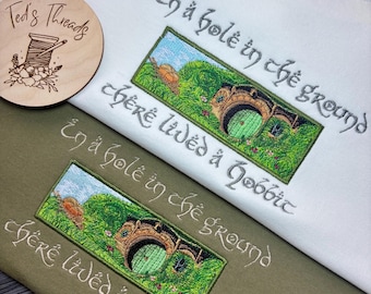 Embroidered Hobbiton Sweatshirt, LOTR Bookish Clothing
