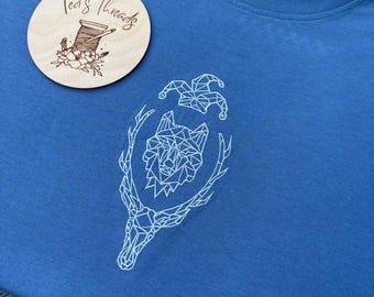 Embroidered Robin Hobb Beloved T-Shirt: Organic Cotton Fantasy Bookish Clothing