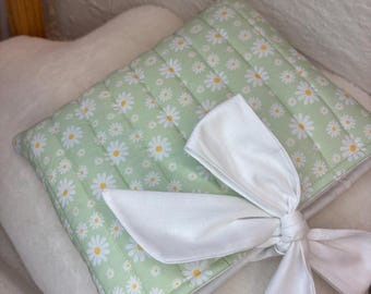 Handmade Quilted Daisy Book Sleeve, Kindle Protector Accessories