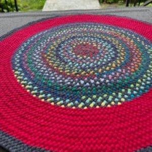 Braided rug 36"  up to and including 60". I can create a custom rug in the colors and patterns as in my other listings