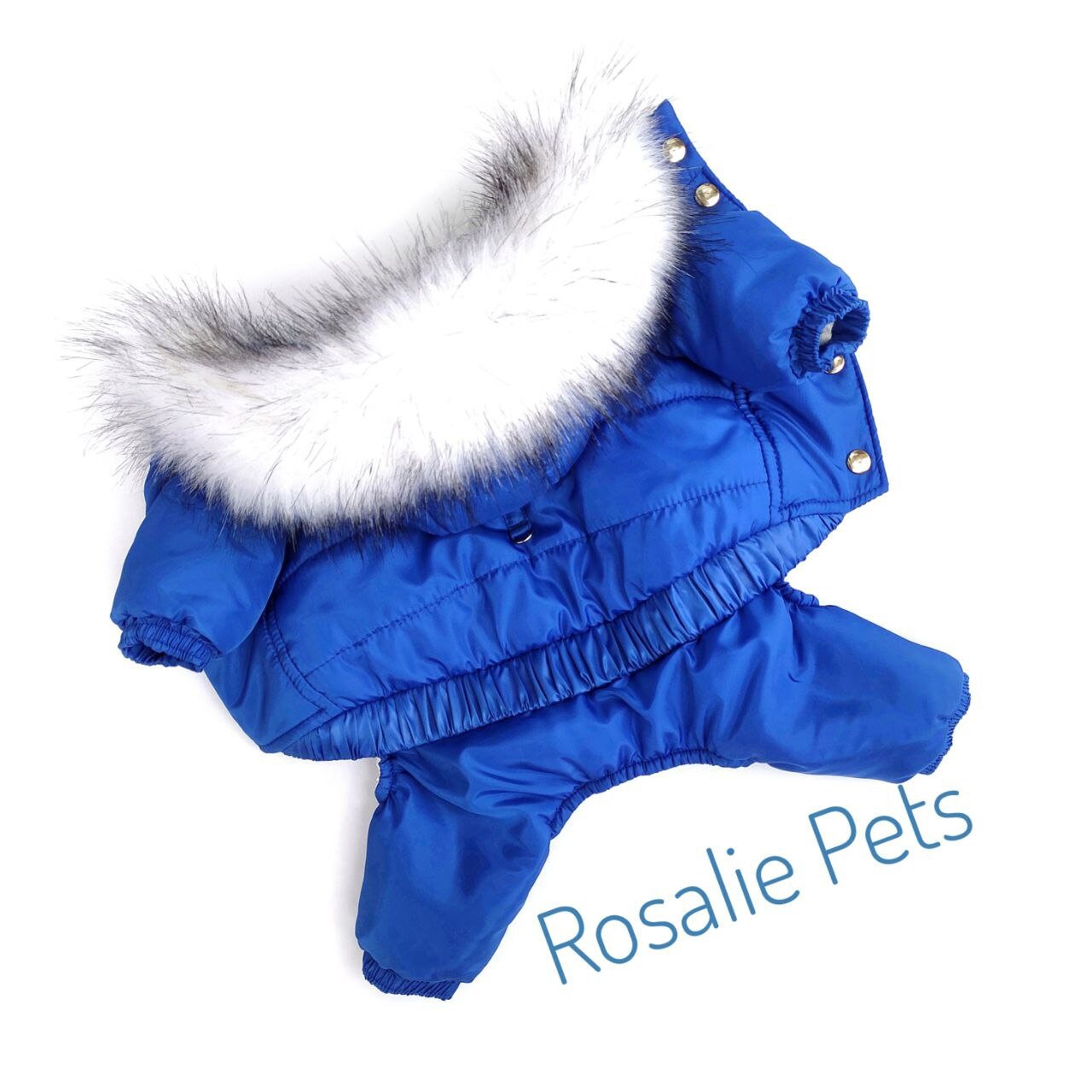 Waterproof Winter Dog Snowsuit With Removable Hood Etsy