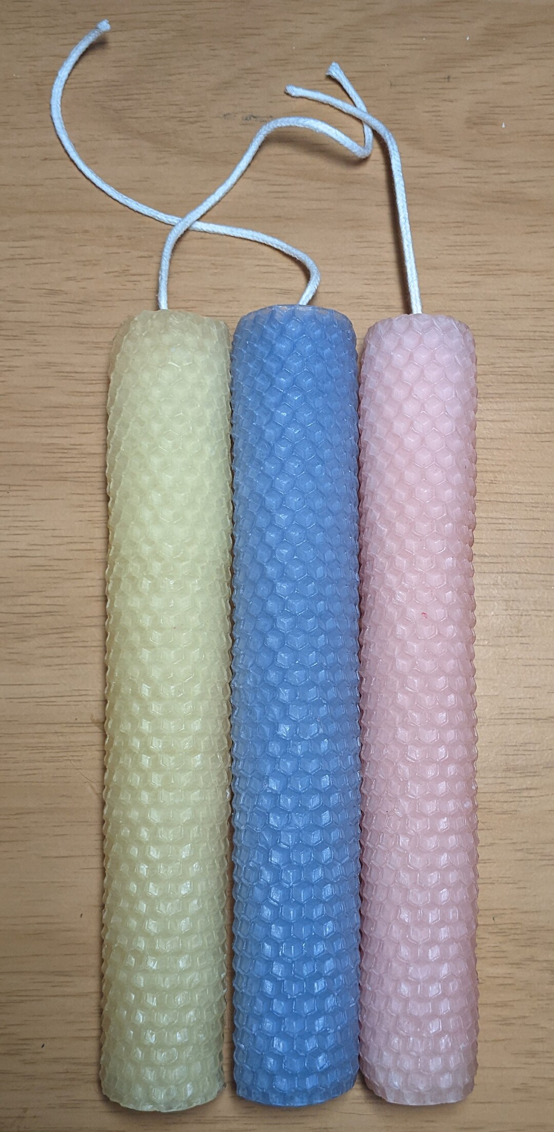 Handrolled Beeswax Sheet Pillar Candles Etsy
