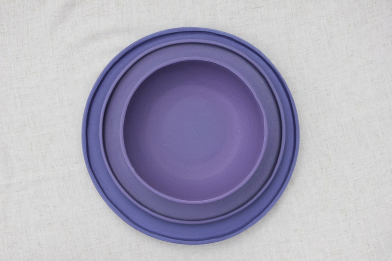 Large dinner plate Lavender image 5