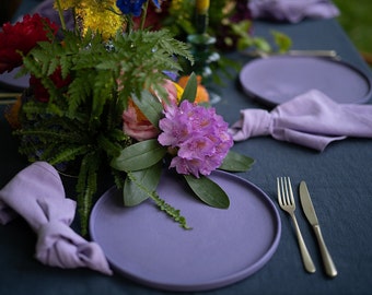 Large dinner plate - Lavender