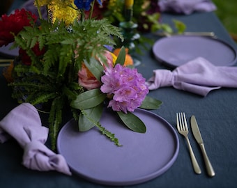 Large dinner plate - Lavender