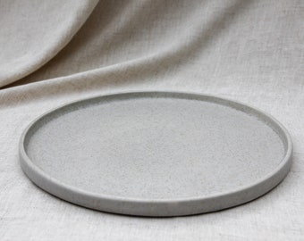 Large dinner plate - Straciatella