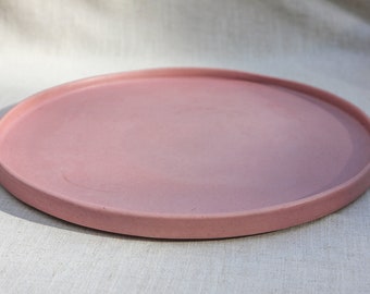 Large dinner plate - Rose