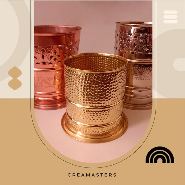 Brass Trash Can - Etsy