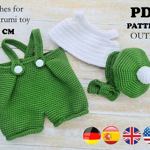 Crochet Pattern / Clothes for 22cm Toy / AMIGURUMI PDF Etsy UK
