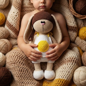 Patrón de Crochet Ropa de Huevos (huevos revueltos) para Juguete / AMIGURUMI de 27 cm Tutorial PDF