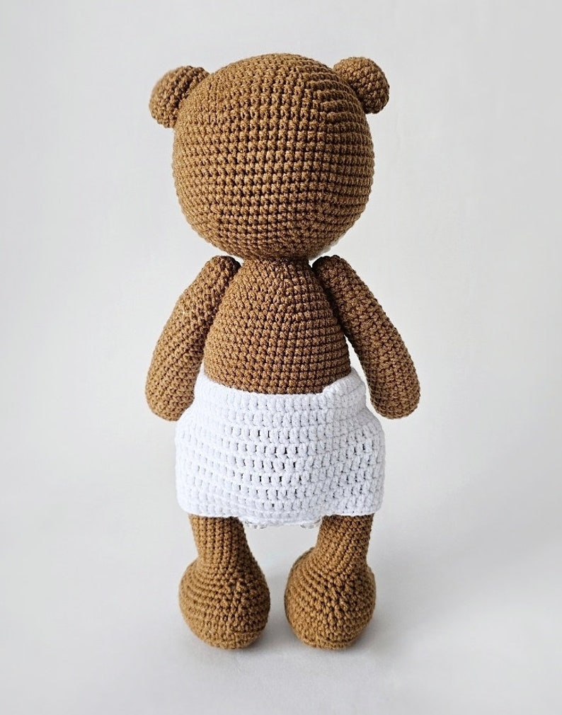 Padrão de Urso de Crochê, Amigurumi Tilda de 27 cm (Padrão em PDF) imagem 6