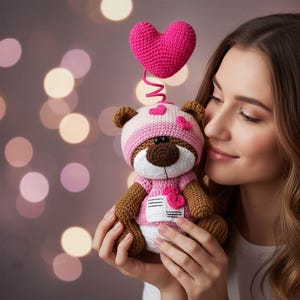 Crochet Pattern Heart Clothes for 18cm Toy / AMIGURUMI PDF Tutorial / Valentine's Day