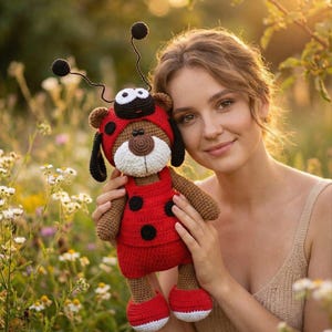 Crochet Pattern Ladybug Clothes for 27cm Toy / AMIGURUMI PDF Tutorial