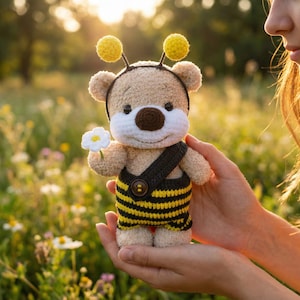 Crochet Pattern Bees Clothes for 22cm Toy / AMIGURUMI PDF Tutorial