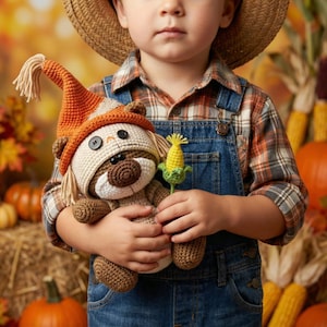 Crochet Pattern Scarecrow Dummy Clothes for 18cm Toy / AMIGURUMI PDF Tutorial