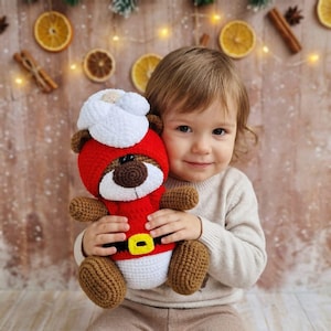 Crochet Pattern Santa Clothes for 18cm Toy / AMIGURUMI PDF Tutorial