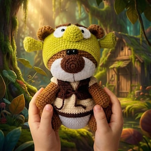Crochet Pattern Ogre Clothes for 18cm Toy / AMIGURUMI PDF Tutorial