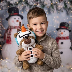 Crochet Pattern Olaf Snowman Clothes for 18cm Toy / AMIGURUMI PDF Tutorial