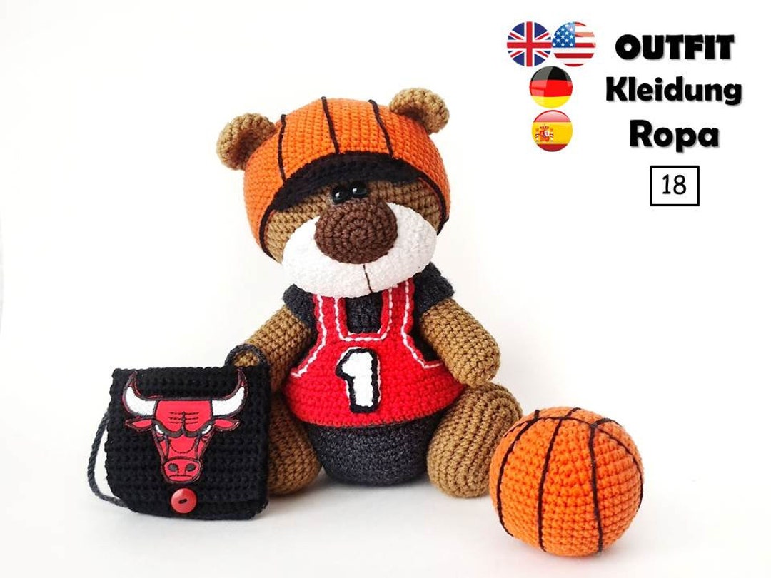 Crochet Pattern Basketball Player Clothes for 18cm Toy / AMIGURUMI PDF ...