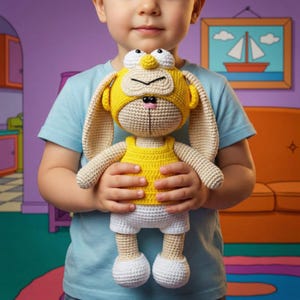 Häkelanleitung Homer Kleidung für 27 cm Plüschtier / AMIGURUMI PDF Tutorial