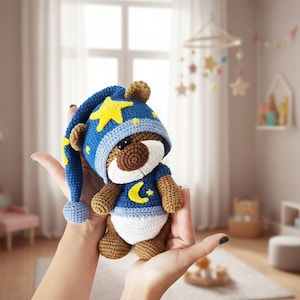 Crochet Pattern Pyjamas Sleepwear Clothes for 18cm Toy / AMIGURUMI PDF Tutorial