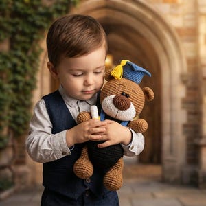 Patrón de crochet para ropa de graduación de 18 cm (amigable con el medio ambiente) / Tutorial en PDF para amigurumi