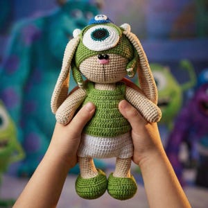 Crochet Pattern Green Monster Clothes for 27cm Toy / AMIGURUMI PDF Tutorial Tilda