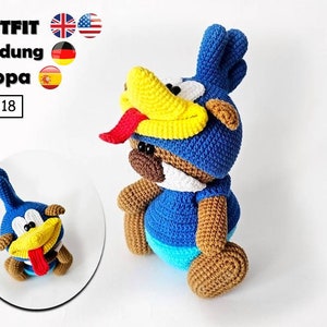 Crochet Pattern Mig Mig Runner Clothes for 18cm Toy / AMIGURUMI PDF Tutorial