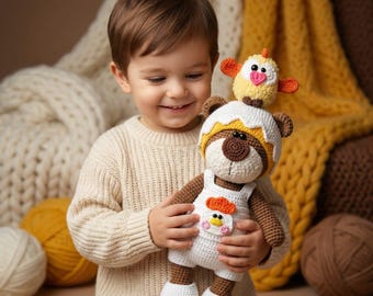 Crochet Pattern Easter Chick Clothes for 27cm Toy / Bear AMIGURUMI PDF Tutorial
