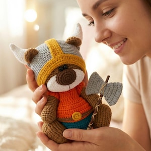 Crochet Pattern Viking Clothes for 18cm Toy / AMIGURUMI PDF Tutorial