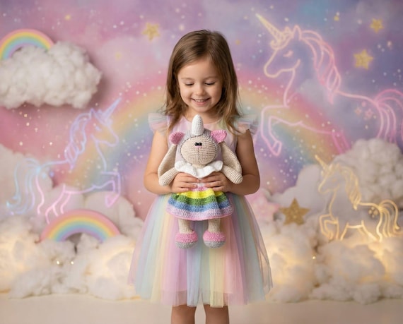 Crochet Pattern Unicorn Dress Clothes for 27cm Toy / AMIGURUMI PDF Tutorial