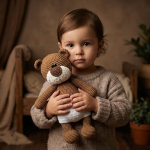 Padrão de Urso de Crochê, Amigurumi Tilda de 27 cm (Padrão em PDF) imagem 1