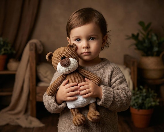 Crochet Bear Pattern, 27cm Amigurumi Tilda Toy (PDF Pattern)