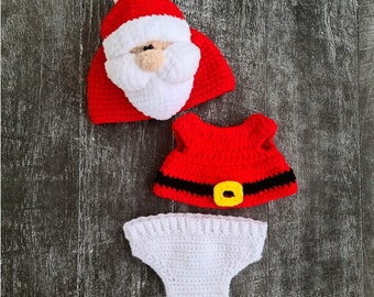 Crochet Pattern Santa Clothes for 18cm Toy / AMIGURUMI PDF Tutorial