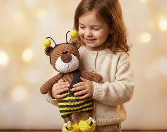 Crochet Pattern Bee's Clothes for 27cm Toy / AMIGURUMI PDF Tutorial